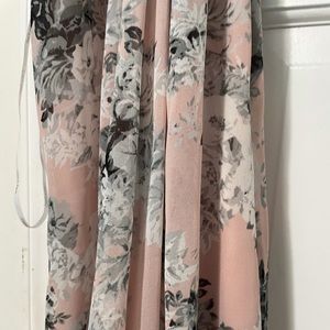 Calvin Klein pink floral midi / maxi dress